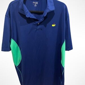 Masters Polo Shirt in Navy and Teal